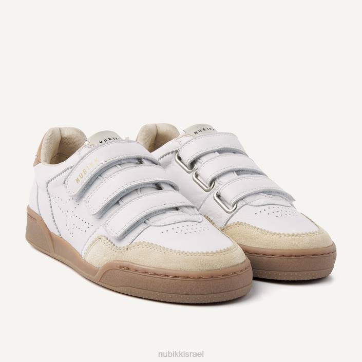 נעליים D4T8109 Nubikk נשים נעלי ספורט עם רצועות אוכמניות לבן