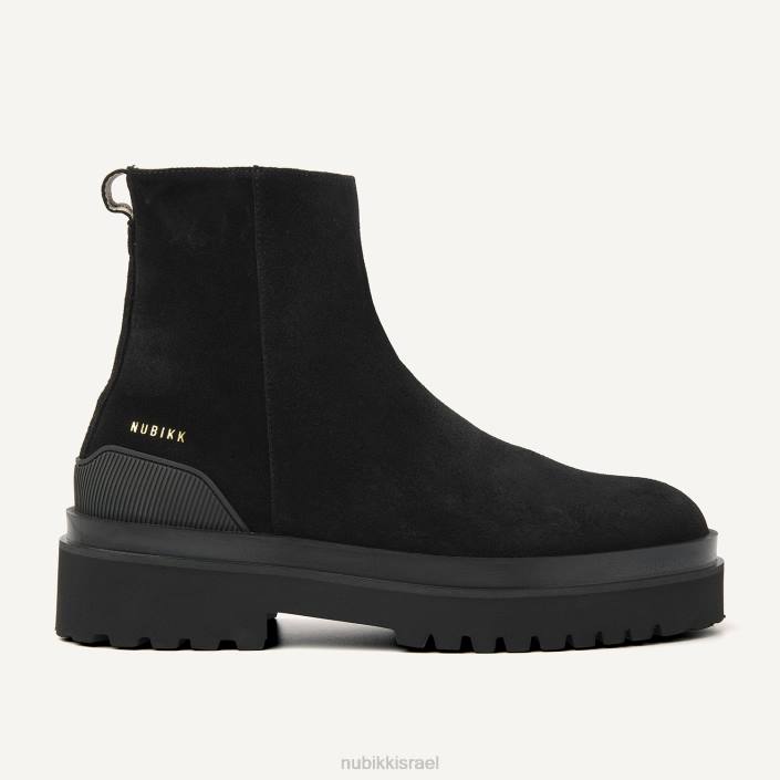 נעליים D4T810 Nubikk גברים מגפי זמש של איתן נולן שָׁחוֹר