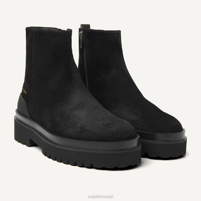 נעליים D4T810 Nubikk גברים מגפי זמש של איתן נולן שָׁחוֹר