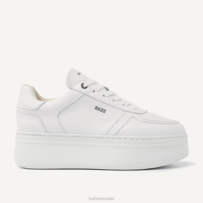 נעליים D4T8113 Nubikk נשים נעלי ספורט bayou פלטפורמה לבן