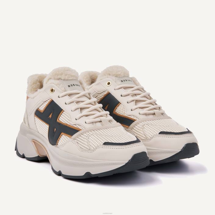 נעליים D4T8123 Nubikk נשים נעלי ספורט בז' פרווה של ross trek רַב