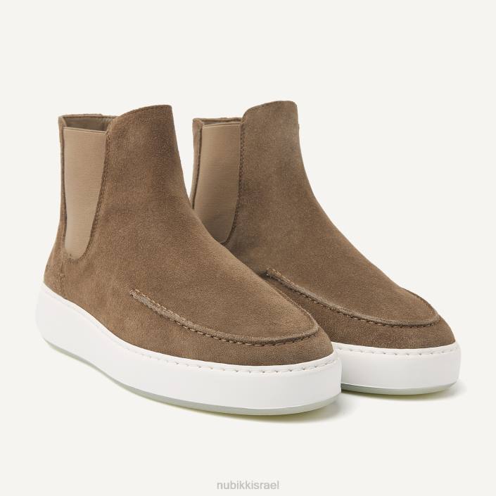 נעליים D4T813 Nubikk גברים מגפי ג'ירו וסטרו צ'לסי חום