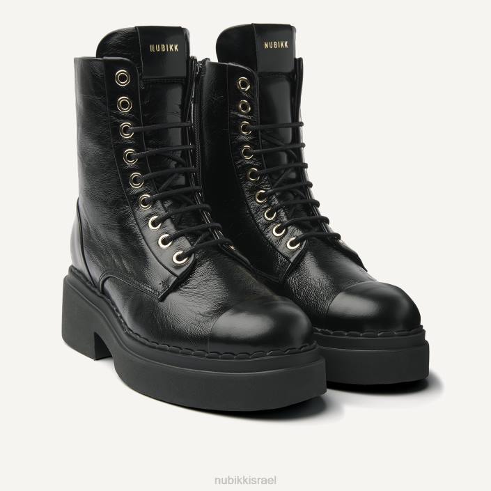 נעליים D4T8162 Nubikk נשים מגפי פין בואי שָׁחוֹר