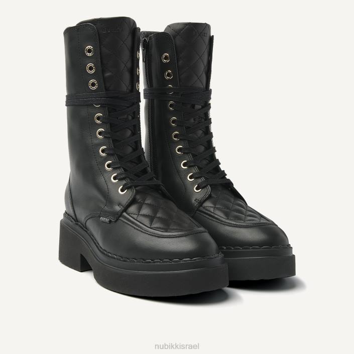 נעליים D4T8163 Nubikk נשים מגפי finn aubine שָׁחוֹר