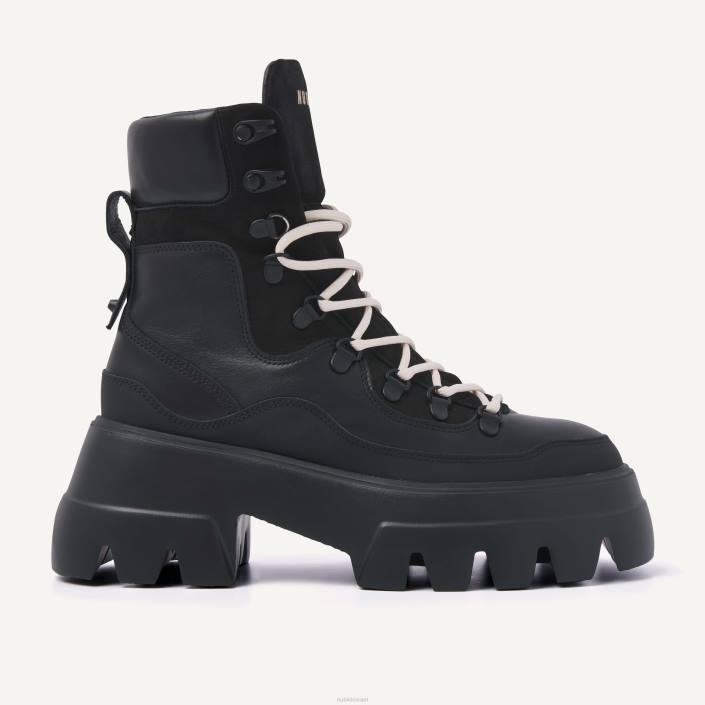 נעליים D4T8167 Nubikk נשים מגפי פלור מונטניה שָׁחוֹר