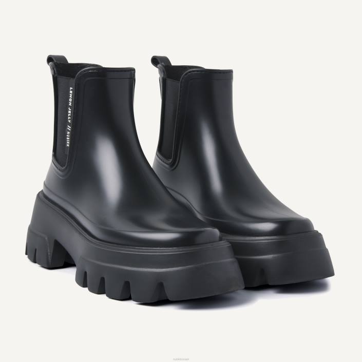 נעליים D4T8169 Nubikk נשים מגפי לימון פלור שָׁחוֹר