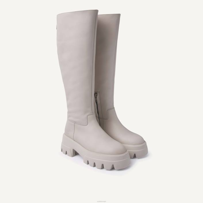 נעליים D4T8199 Nubikk נשים מגפי רוכסן פלור בז'