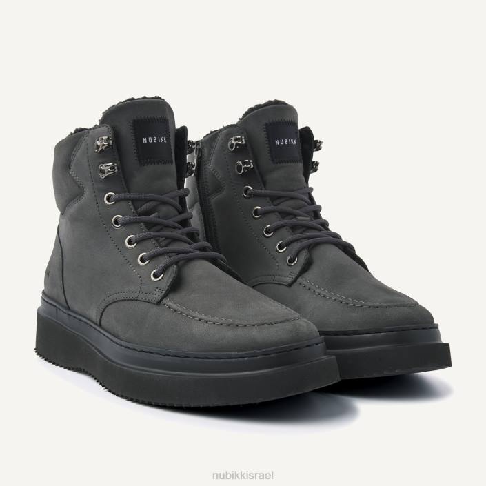 נעליים D4T81 Nubikk גברים מגפי פרווה של jonah polar אפור כהה