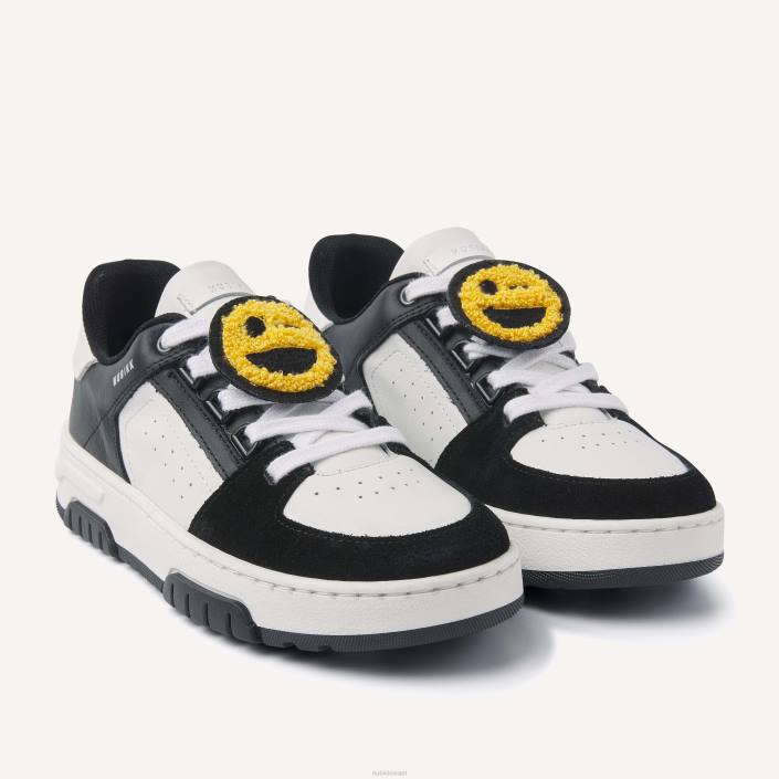 נעליים D4T8225 Nubikk ילדים סניקרס לבנות של basket buxton jr שָׁחוֹר