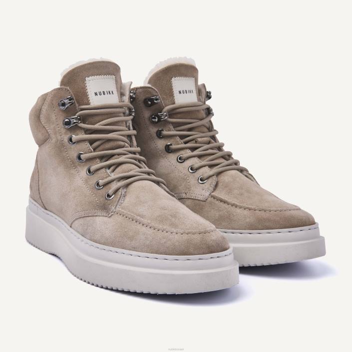 נעליים D4T82 Nubikk גברים מגפי פרווה של jonah polar אָפוֹר חוּם