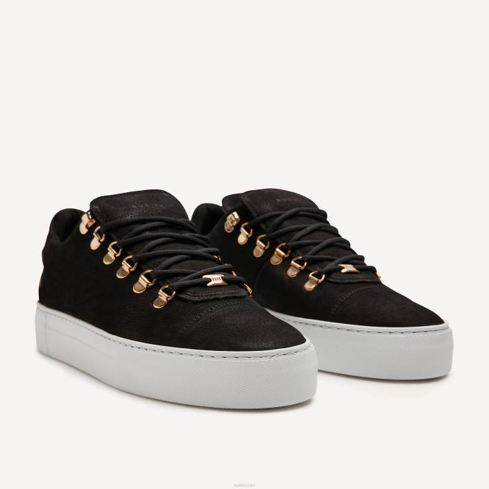 נעליים D4T850 Nubikk גברים נעלי ספורט טריות קלאסיות של jagger שָׁחוֹר