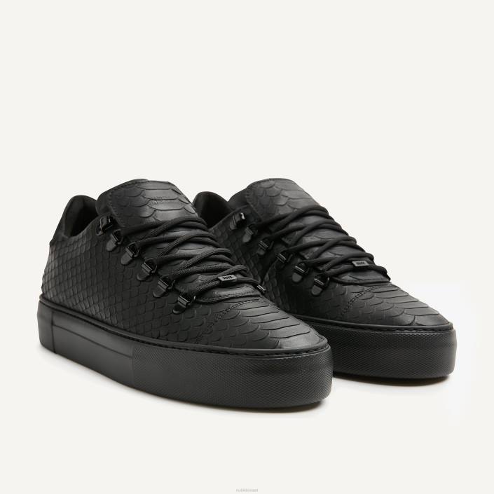 נעליים D4T854 Nubikk גברים נעלי ספורט של jagger python שָׁחוֹר