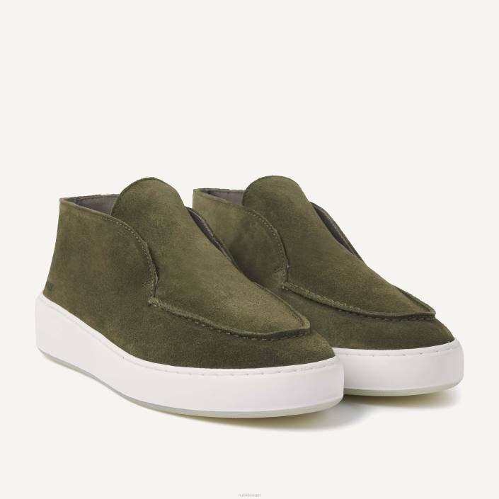 נעליים D4T867 Nubikk גברים jiro suo mid loafers ירוק