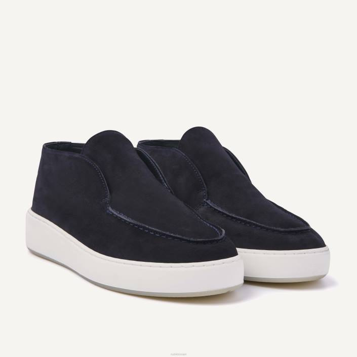 נעליים D4T868 Nubikk גברים jiro suo mid loafers כחול כהה