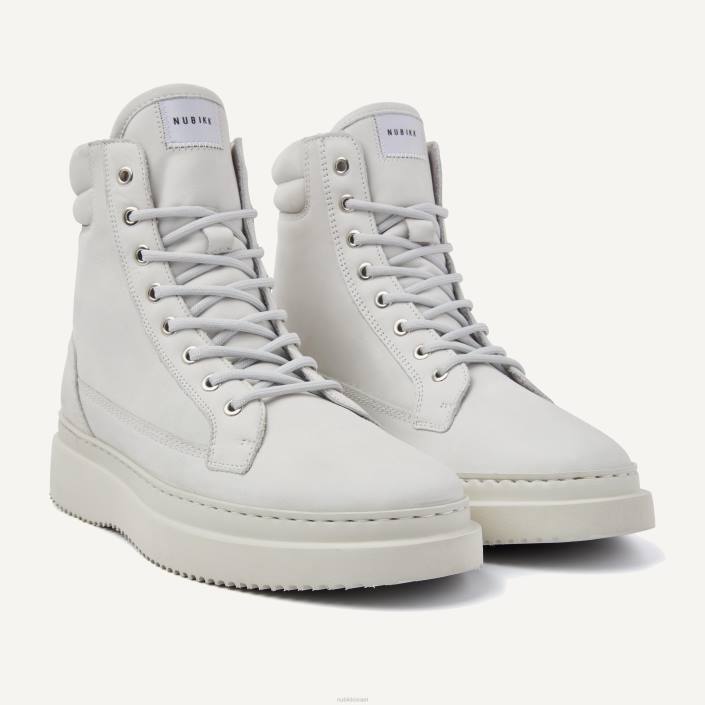 נעליים D4T878 Nubikk גברים מגפי ג'ונה דיון לבן