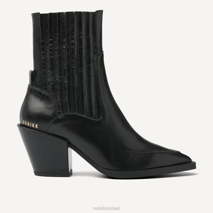 נעליים D4T892 Nubikk נשים מגפי פטנט של liv boa שָׁחוֹר