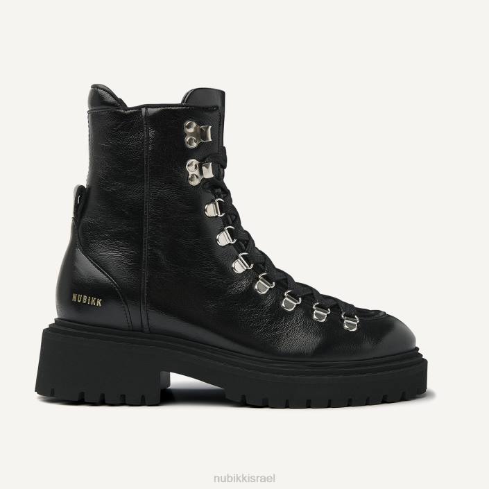 נעליים D4T896 Nubikk נשים מגפי פטנט של frankie mountain שָׁחוֹר