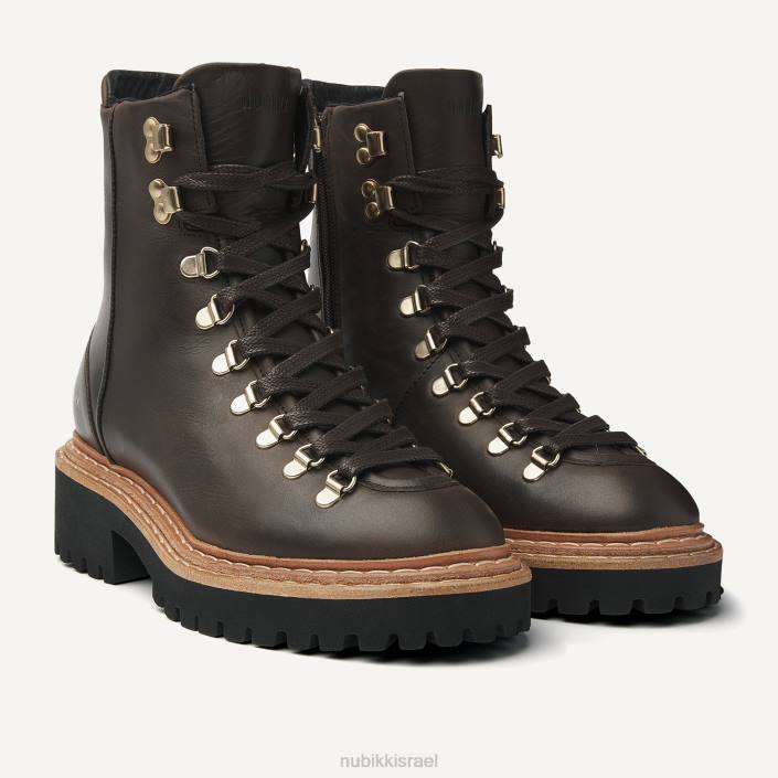 נעליים D4T897 Nubikk נשים מגפי הרים פרנקי חום